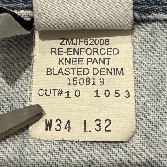 Vintage Calvin Klein Jeans Mens 34x32 Light Wash Baggy Double Knee 90s Y2K - Picture 12 of 12